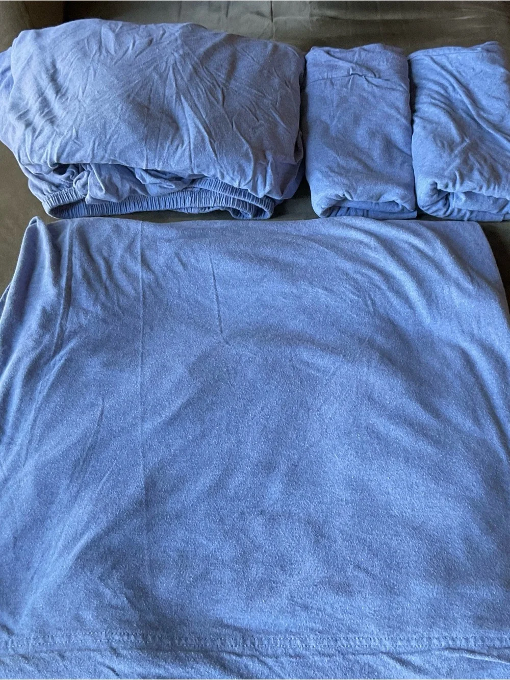 Pottery Barn Teen Favorite Tee 100% Organic Cotton Jersey Full Sheet Set- 4PCS